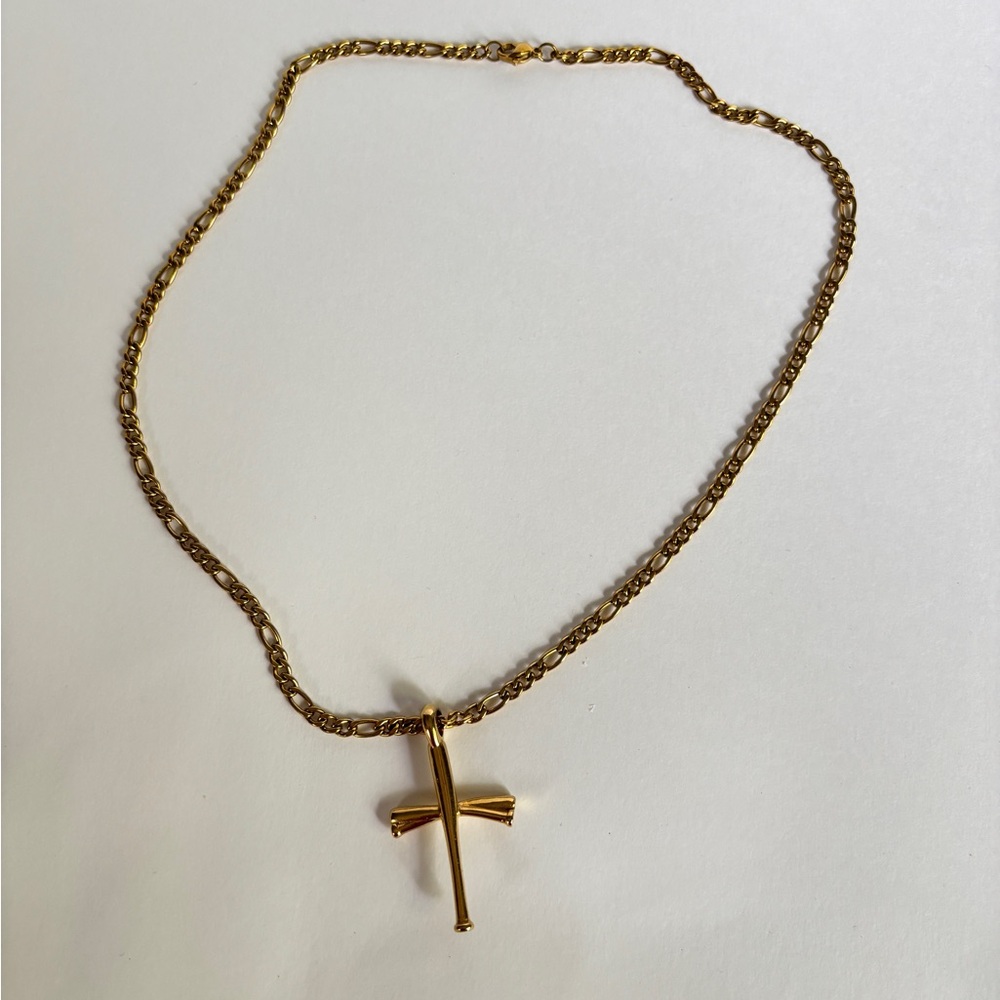 Gold Cross Pendant Necklace - Women Jewelry